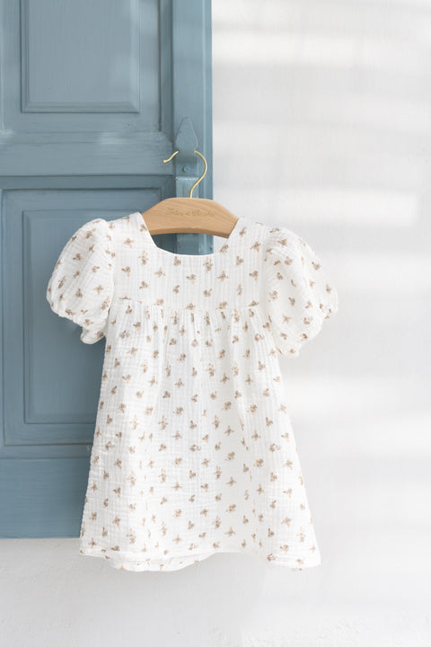 Robe Layette - Manon Laime x Tartine et Chocolat Imprimé Gaze de coton - Image principale