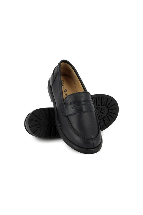 Moccasins - Smooth leather Navy - Image principale