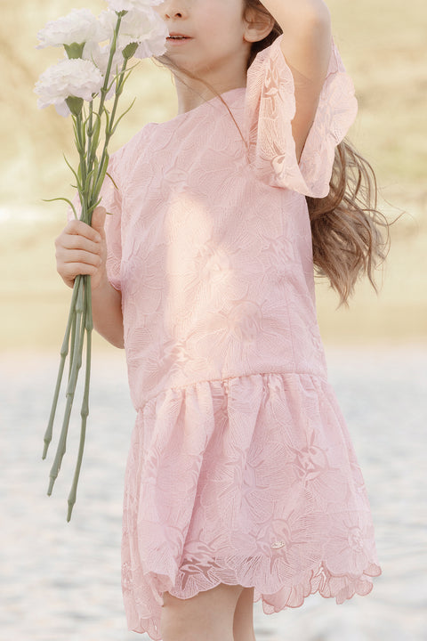 Robe - Rose pâle cérémonie - Image principale