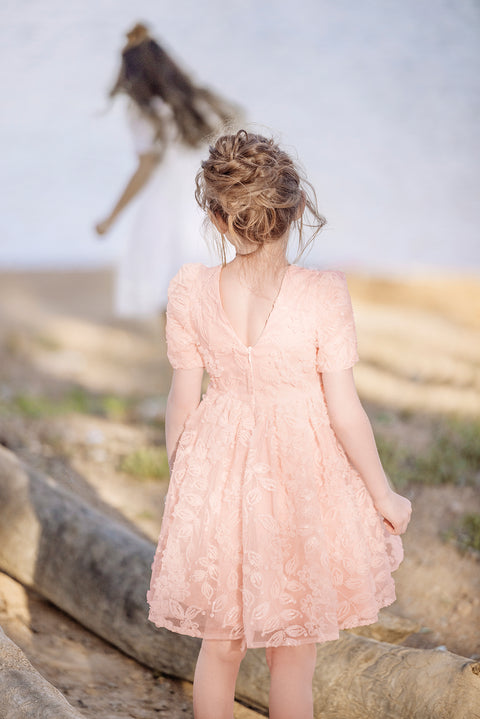 Robe - Rose sequin cérémonie - Image principale