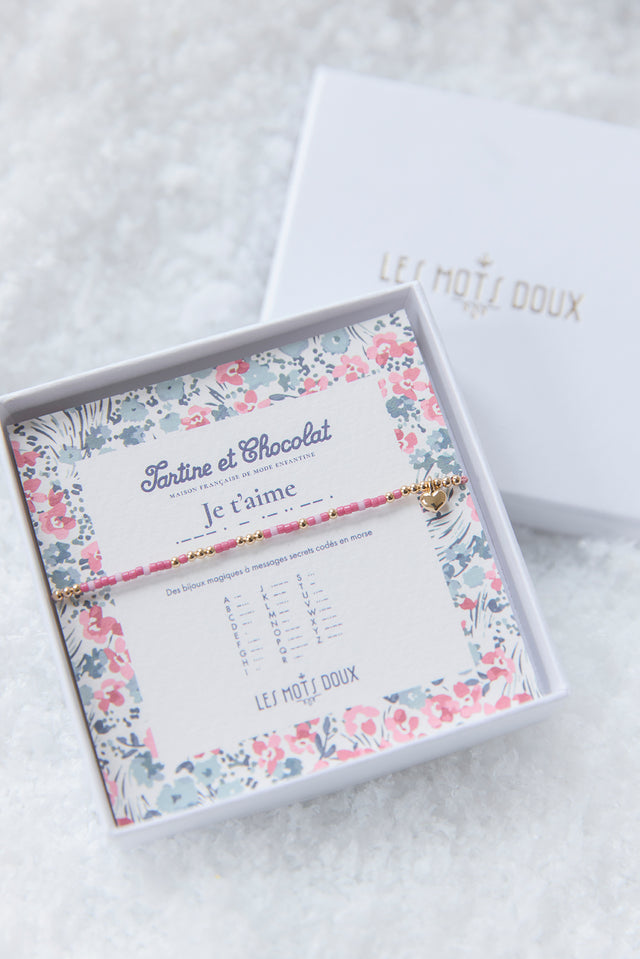 Bracelet code morse - Je t'aime Les Mots Doux x Tartine et Chocolat - Image principale
