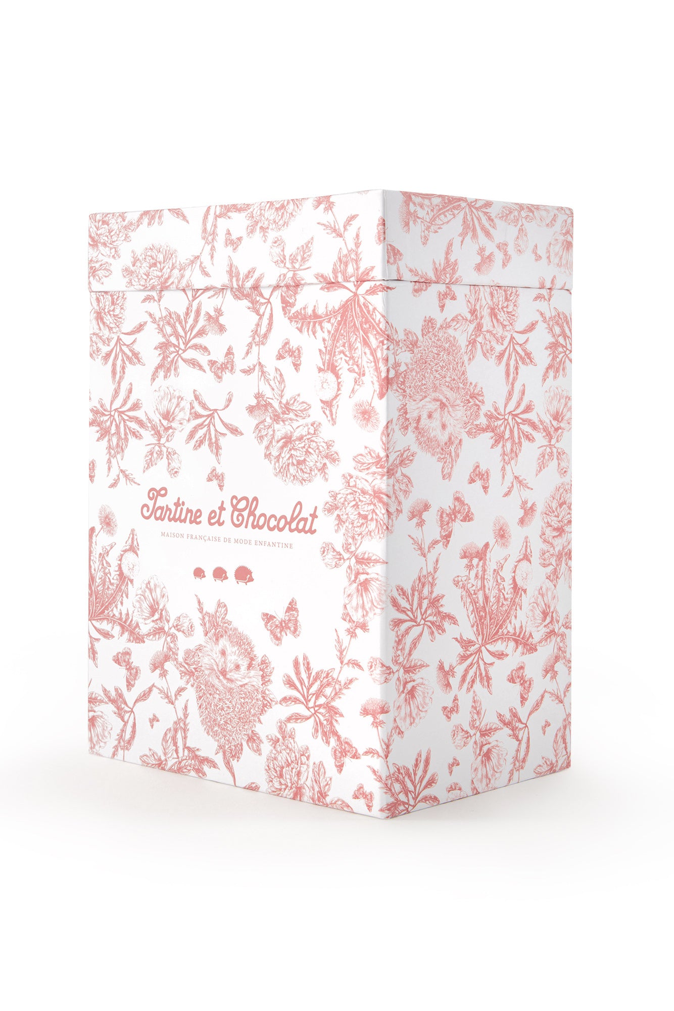Augustin le Lapin - Imprimé inspiration Toile de Jouy rose 25cm