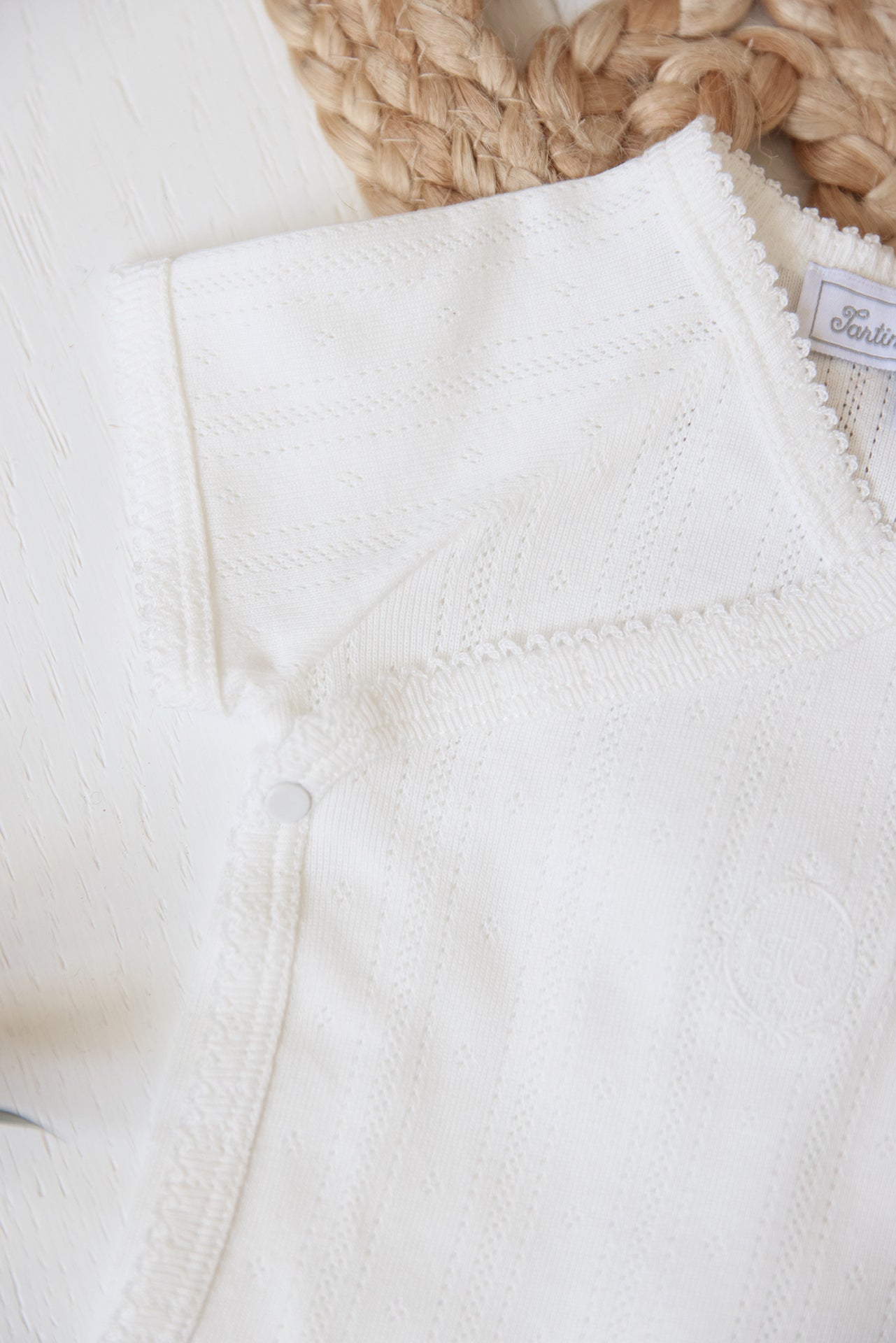 Body - Manches courtes coton maille pointelle