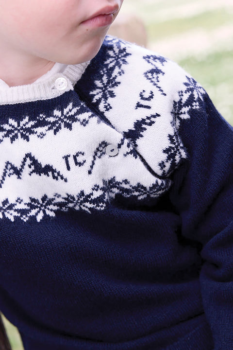 Pull - Marine laine Pyrenex x Tartine et Chocolat - Image principale