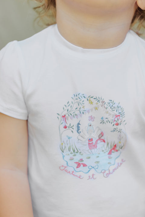 T-shirt - White Illustration summer treasure - Image principale