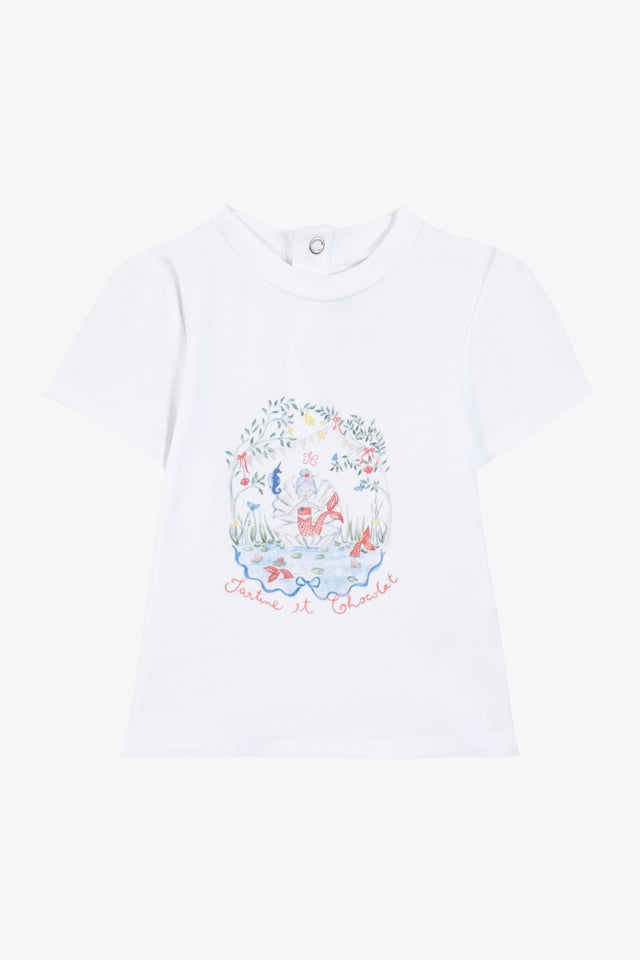 T-shirt - White Illustration summer treasure - Image principale