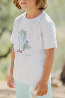 T-shirt - Aqua illustration poisson surfeur
