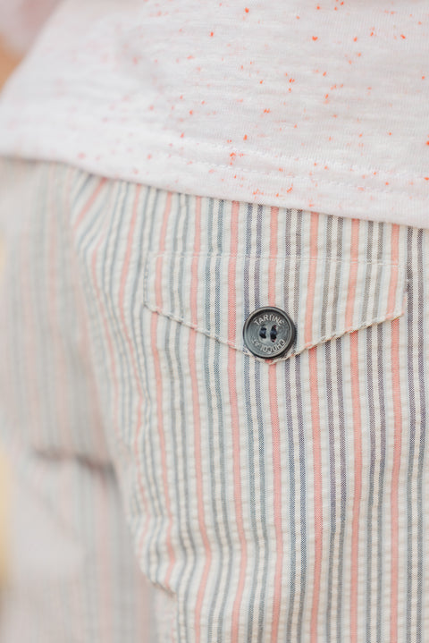 Kurze Hose - Würziges Orange Streifens - Image principale