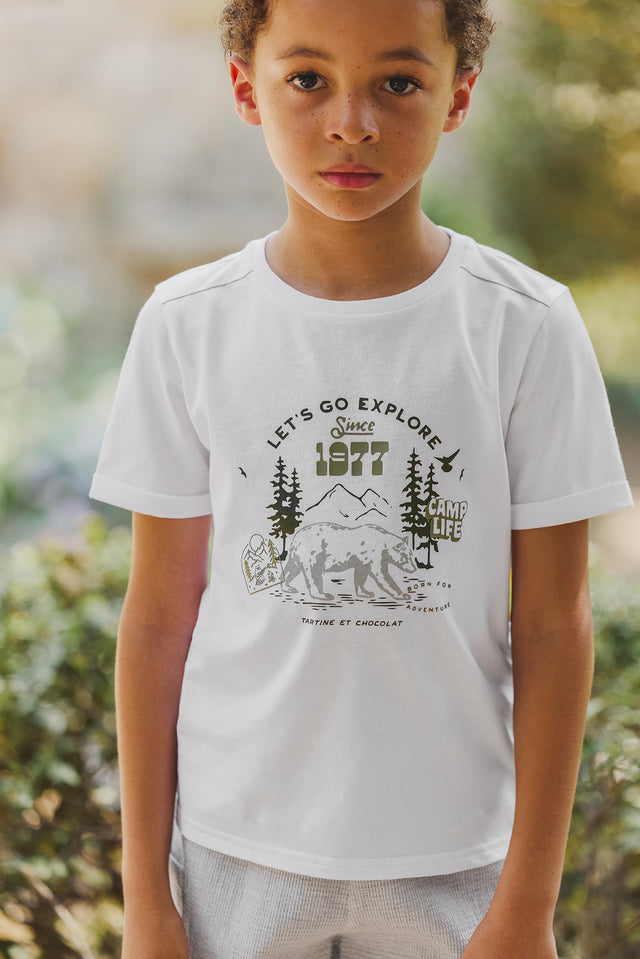 T-Shirt - Grün Farn Illustration Erkundung - Image principale