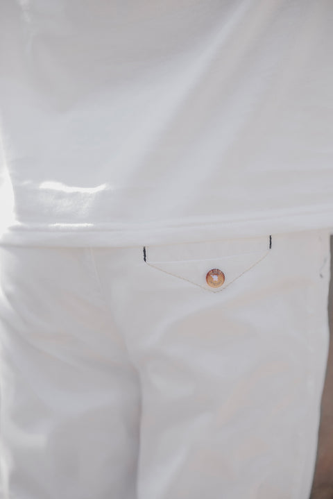 Hosen - Weiss Köper - Image principale