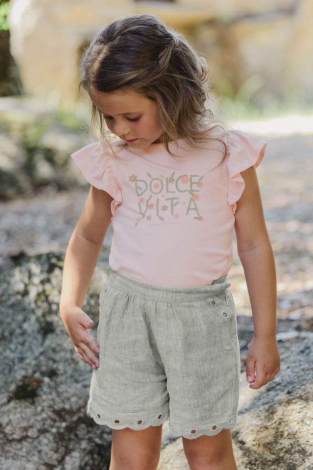 T-shirt - Rose ancien illustration dolce vita - Image principale
