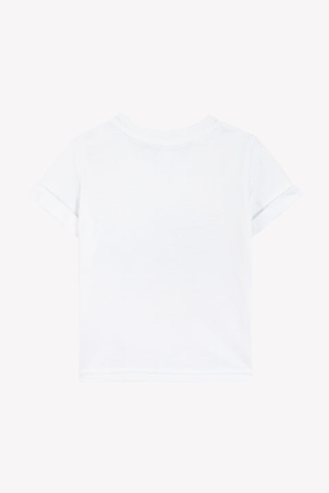 Camiseta -Aqua Ilustración tiburón nadando - Image principale