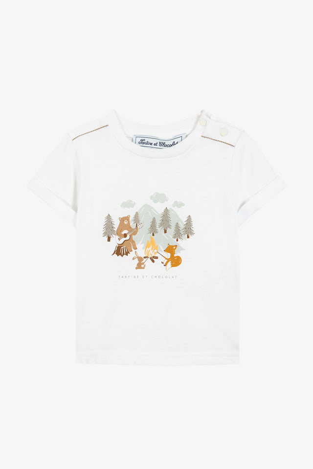 T-Shirt - Grün Farn Illustration Wald - Image principale