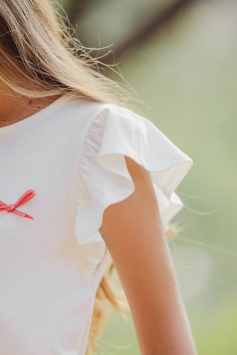 T-shirt - ecru Illustration knots - Image principale