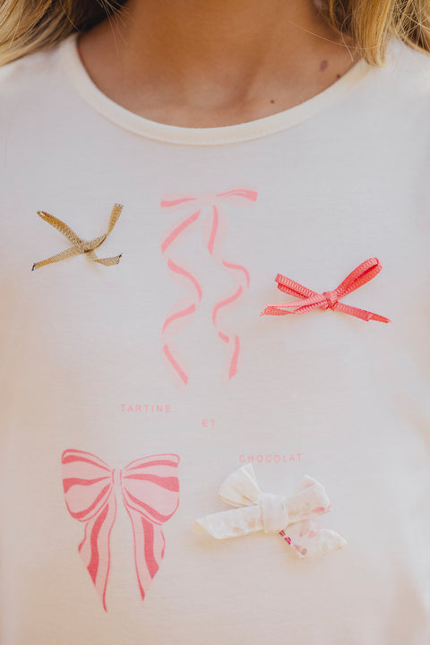 T-shirt - ecru Illustration knots - Image principale