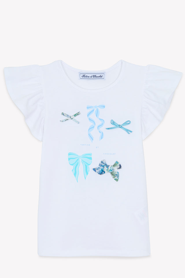 T-shirt - White Illustration knots - Image principale