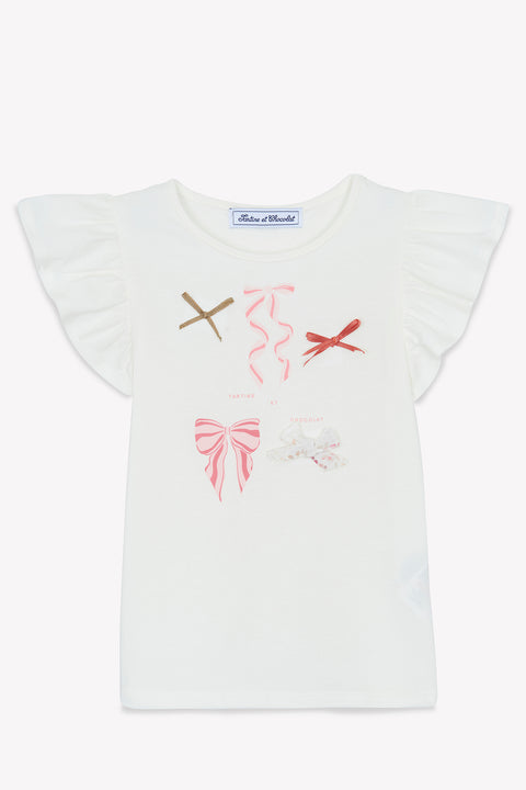 T-shirt - ecru Illustration knots - Image principale