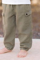 Trousers - Green cargo fern