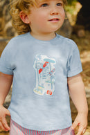 Camiseta - Azul Grisyo Ilustración Miami