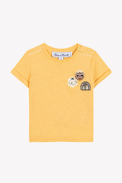 Camiseta - Miel Ilustración explorador - Image principale