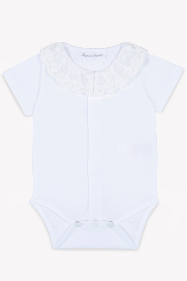 Body - White Ruffled collar Race - Image principale
