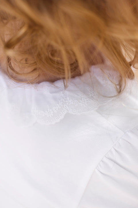 Body - Weiss Kragen Englische Stickerei - Image principale