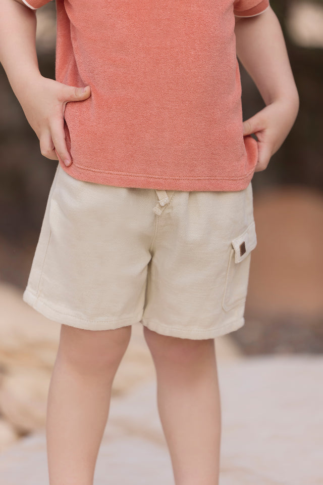 Kurze Hose - Beige Frachter - Image principale