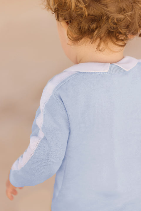 Gilet - Blu biancheria lavata - Image principale