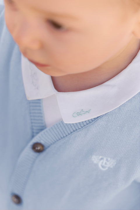 Gilet - Blu biancheria lavata - Image principale