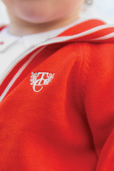 Weste - Orange Strickwaren - Image principale