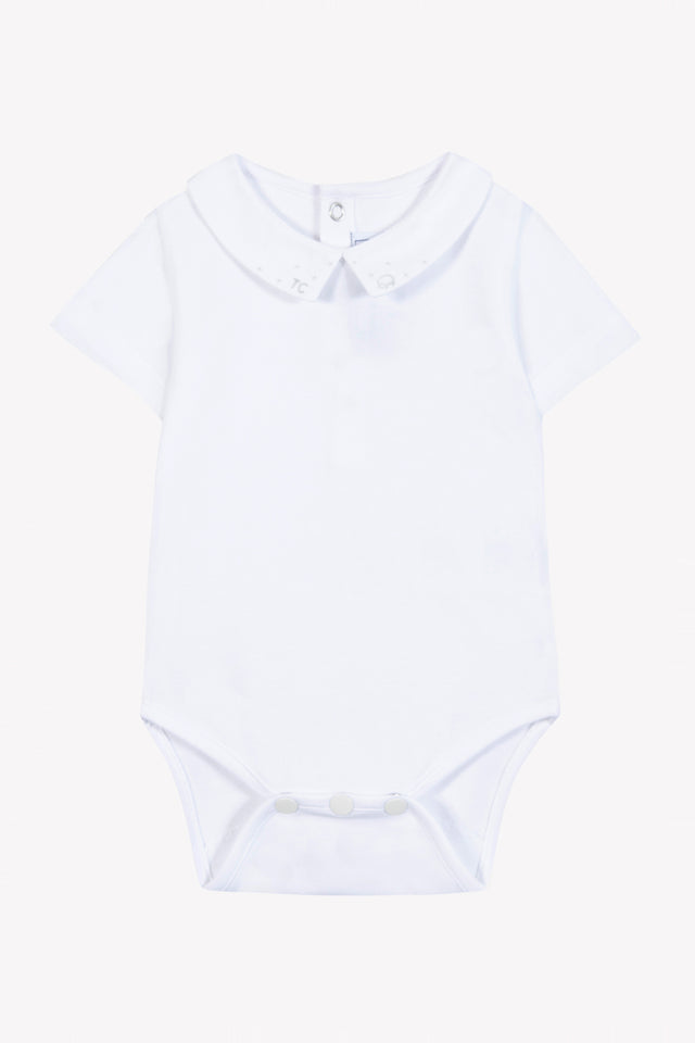 Body - White Pointed collar Embrodery TC - Image principale