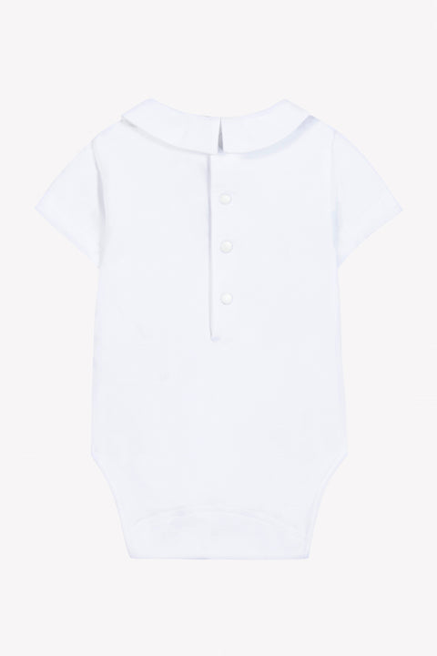 Body - White Pointed collar Embrodery TC - Image principale
