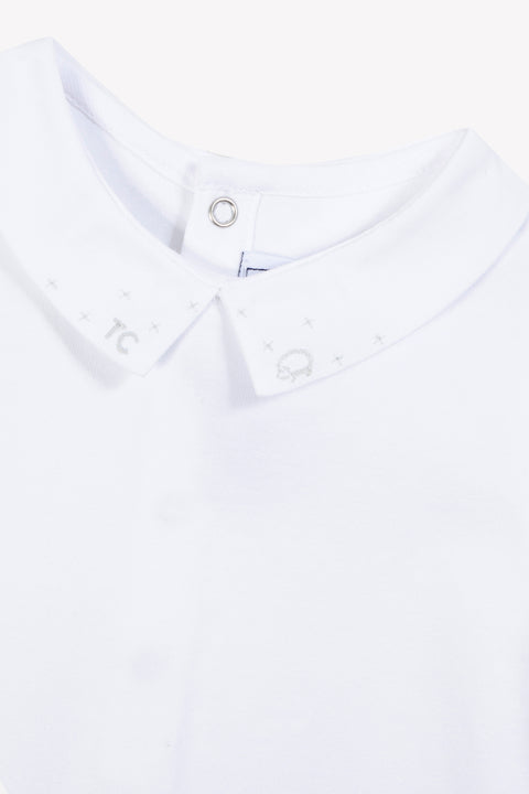 Body - White Pointed collar Embrodery TC - Image principale