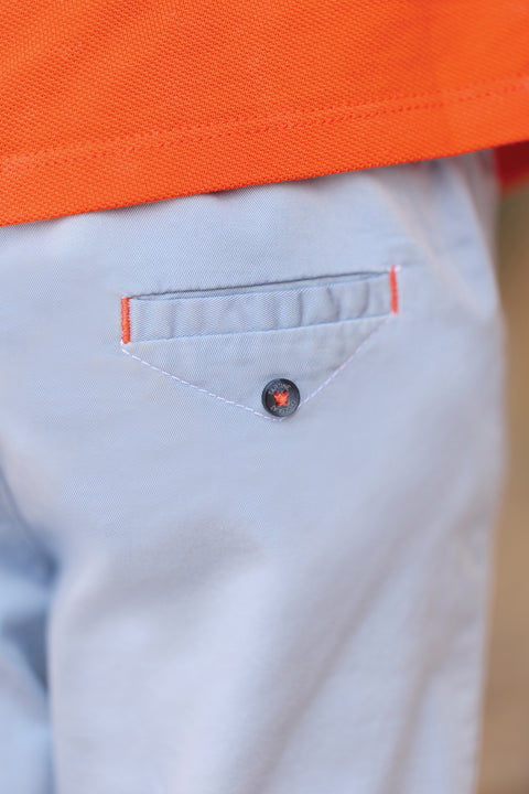 Pantaloni - Blu Grigioé Twill - Image principale