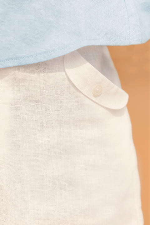 Short - White Linen - Image principale