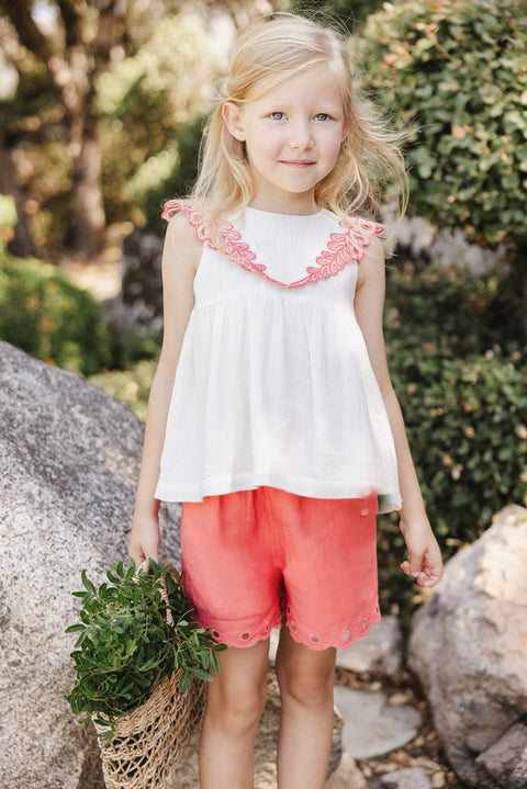 Top - ecru Embrodery - Image principale