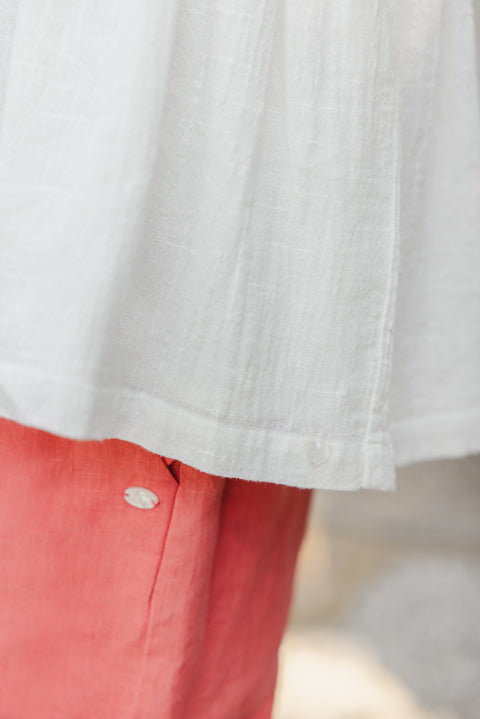 Short - Corail lin détails ajourés - Image principale