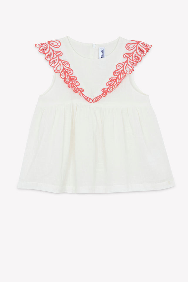 Top - ecru Embrodery - Image principale