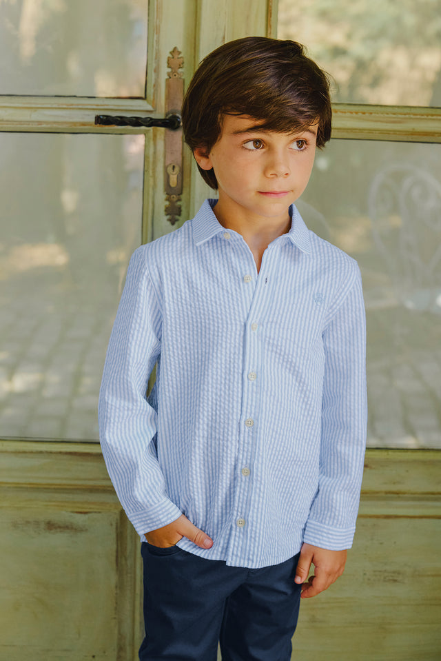 Camisa - Azul Grisyo Rayas - Image principale