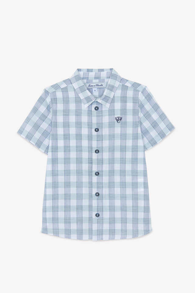 Shirt - Aqua big Check short sleeves - Image principale