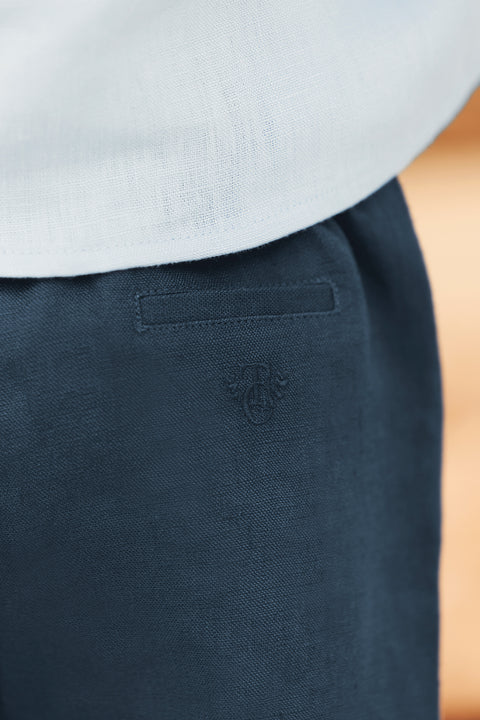 Short - Navy Linen - Image principale