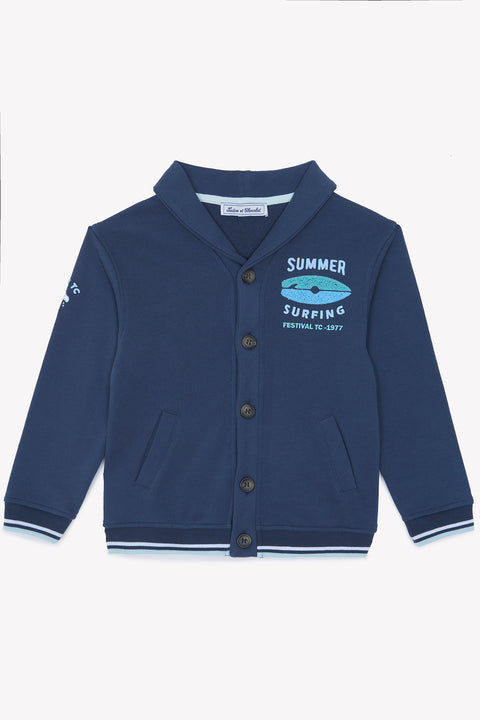 Weste - Marineblau Schalkragen Sommersurfen - Image principale