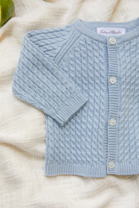 Cardigan - Blu celeste Maglia Tortoth - Image principale