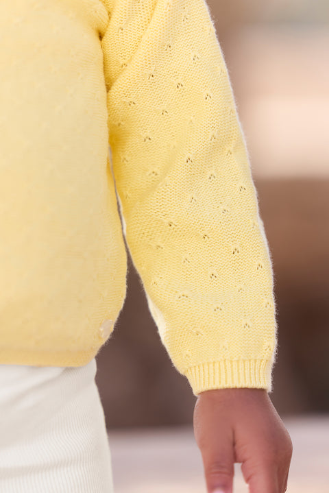 Cardigan - Polline Maglia traforato - Image principale