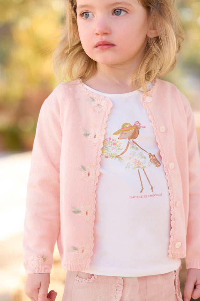 Maglietta - ecru Illustrazione giardino estivo - Image principale