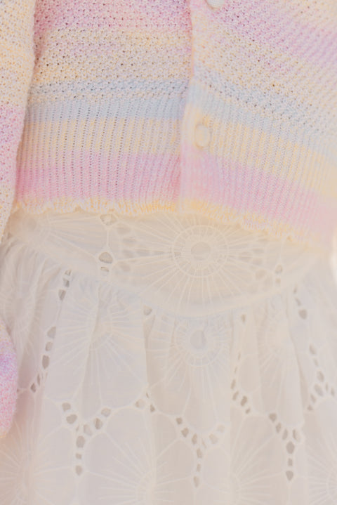 Jupe - Blanc broderies anglaises - Image principale