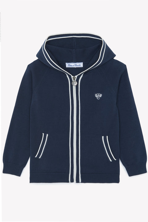 Weste - Marineblau Strickwaren - Image principale