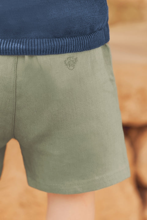 Short - Green fern Linen - Image principale
