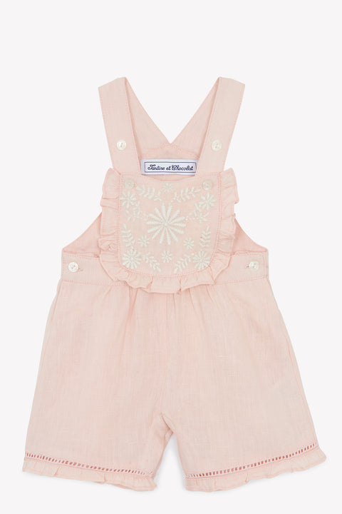 Salopette - Pivoine lin broderie - Image principale