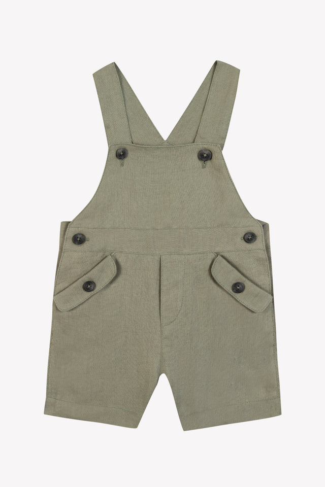 Overalls - Grün Farn Leinen - Image principale